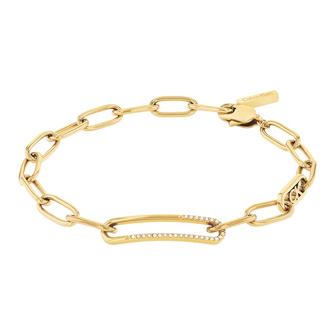 Calvin Klein Золотой браслет из нержавеющей стали для женщин
Calvin Klein Золотой браслет из нержавеющей стали для женщин