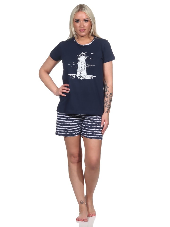 NORMANN Пижама с короткими рукавами в виде маяка, морской дизайн - 74910, темно-синего цвета
NORMANN Пижама с короткими рукавами в виде маяка, морской дизайн - 74910, темно-синего цвета