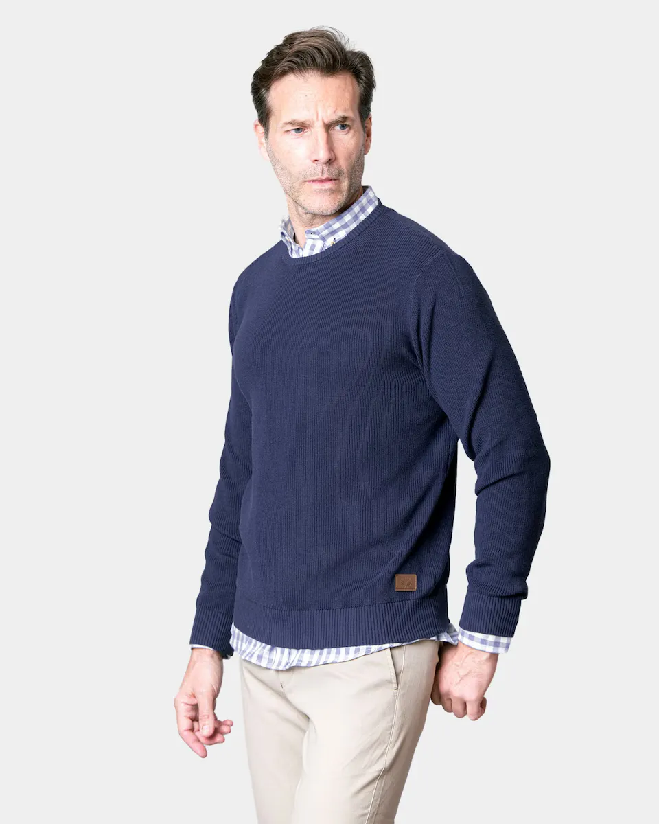 Мужская футболка в темно-синем цвете с круглым вырезом Spagnolo, темно-синий
Мужская футболка в темно-синем цвете с круглым вырезом Spagnolo, темно-синий