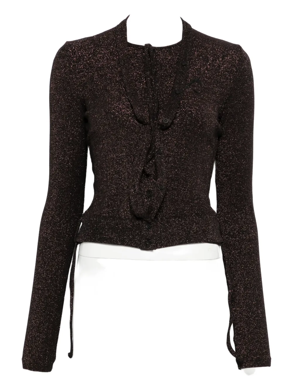 Кардиган в рубчик с двойной застежкой Ottolinger, черный
Кардиган в рубчик с двойной застежкой Ottolinger, черный