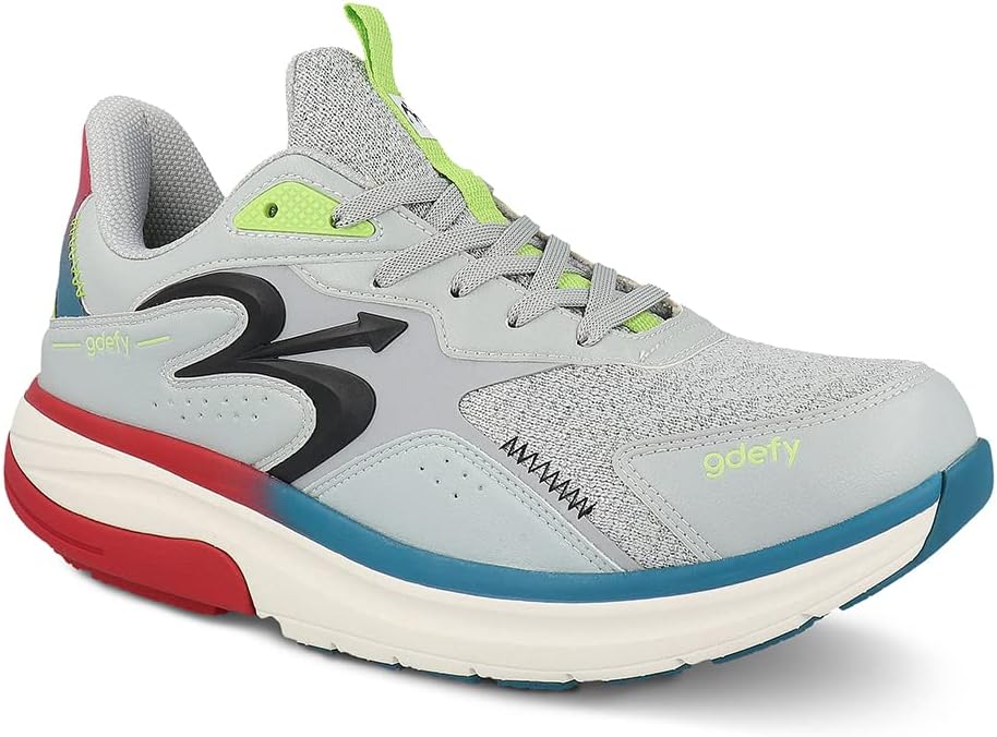 Кроссовки Gravity Defyer g-defy Energiya для мужчин | Удобная ортопедическая обувь для длительного стояния | Запатентованная технология VersoShock | Широкий носок, серый/синий
Кроссовки Gravity Defyer g-defy Energiya для мужчин | Удобная ортопедическая обувь для длительного стояния | Запатентованная технология VersoShock | Широкий носок, серый/синий