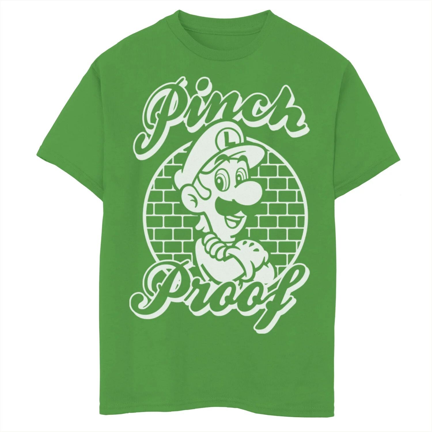 Футболка Nintendo с защитой от защемления Luigi для мальчиков 8–20 лет Licensed Character 
Футболка Nintendo с защитой от защемления Luigi для мальчиков 8–20 лет Licensed Character