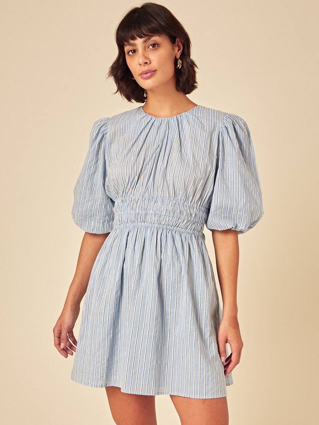 Мини-платье Zelda Stripe из чистого органического хлопка Nobody's Child, Blue
Мини-платье Zelda Stripe из чистого органического хлопка Nobody's Child, Blue