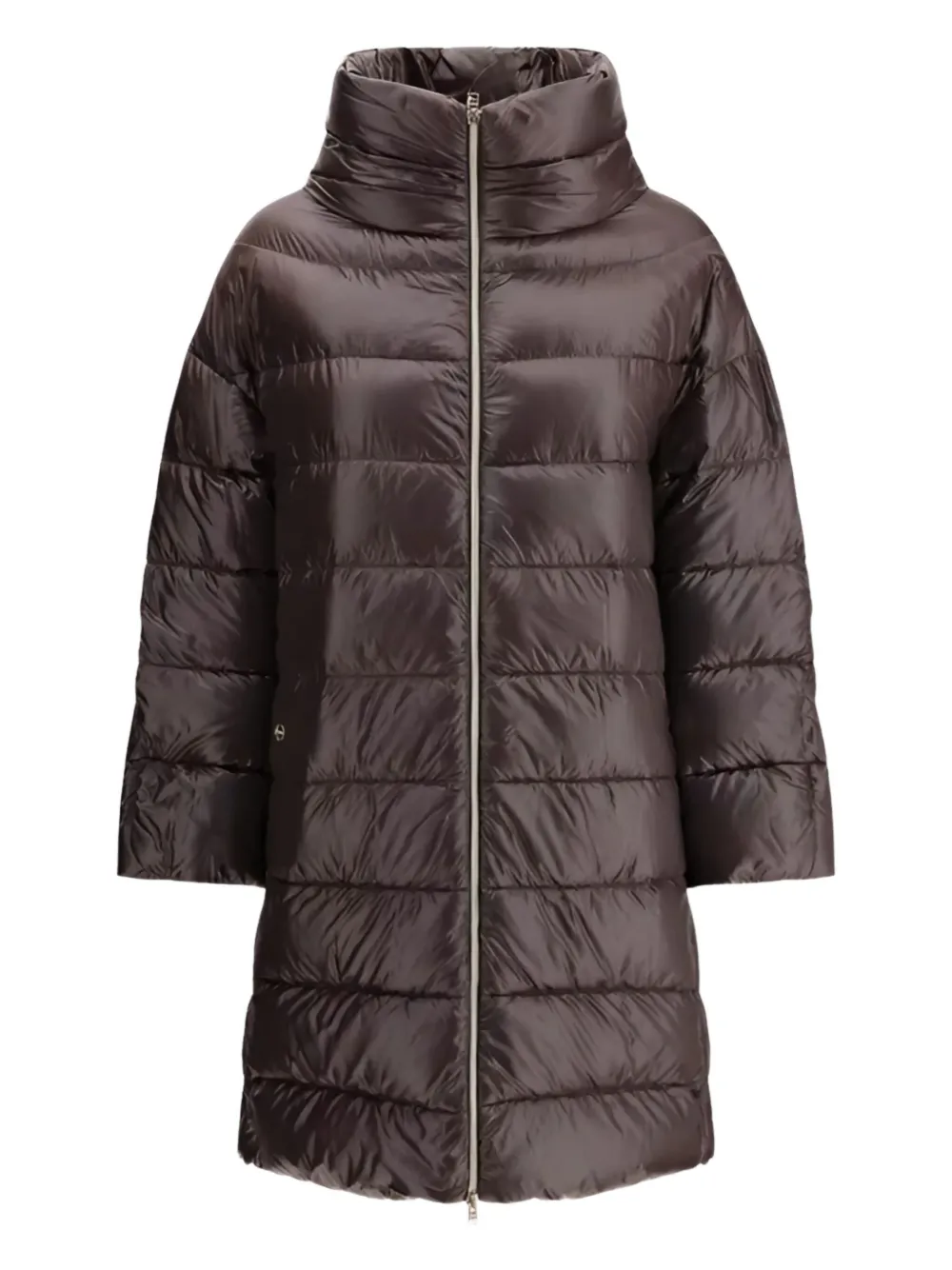Стеганое пальто с высоким воротником Herno, коричневый
Стеганое пальто с высоким воротником Herno, коричневый