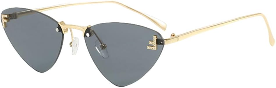 Солнцезащитные очки без оправы «кошачий глаз» для женщин, винтажные линзы Ocean, модные, стильные, роскошные солнцезащитные очки с градиентным переходом цвета generic, Black
Солнцезащитные очки без оправы «кошачий глаз» для женщин, винтажные линзы Ocean, модные, стильные, роскошные солнцезащитные очки с градиентным переходом цвета generic, Black