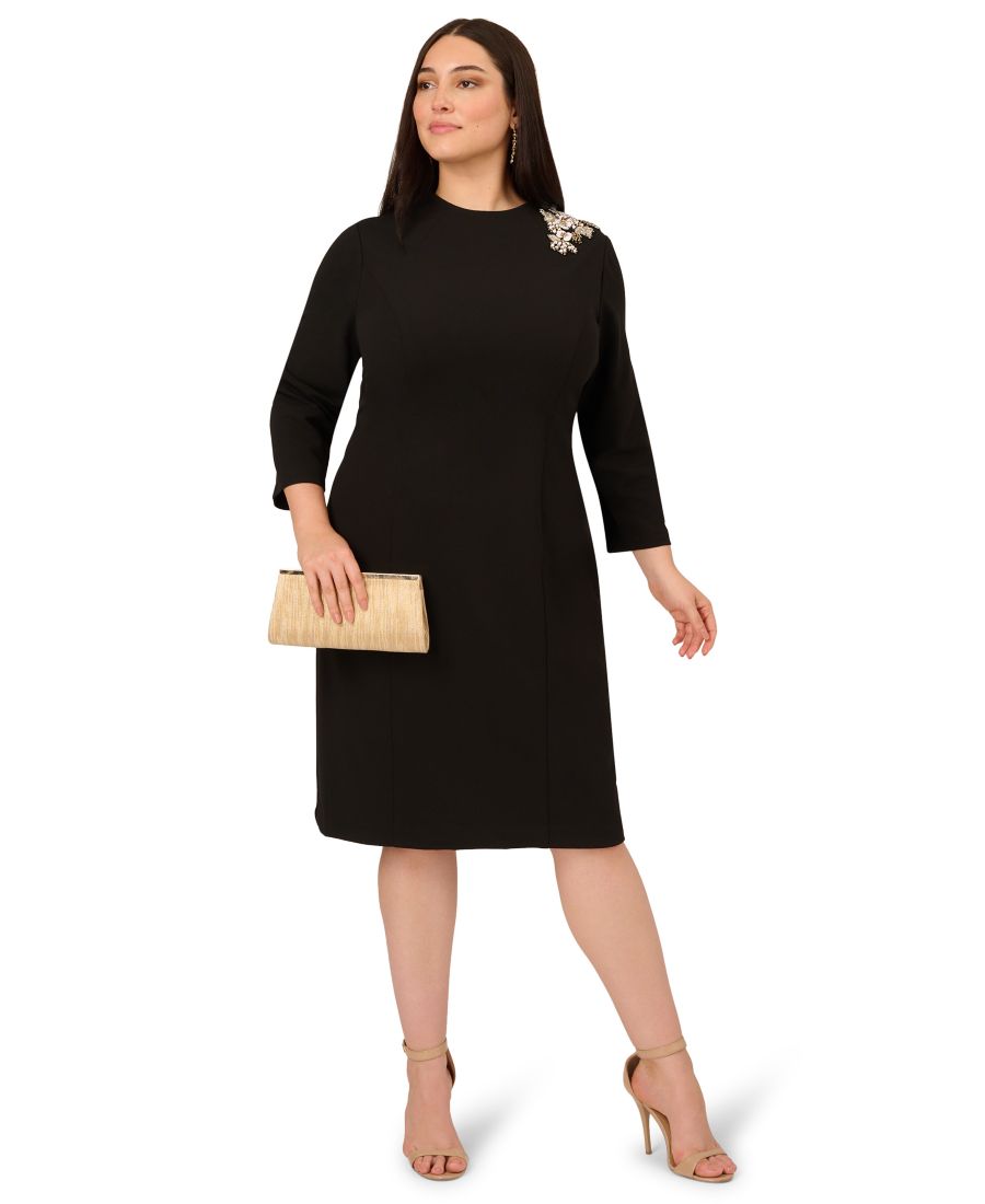 Платье миди большого размера с объемным цветочным декором Adrianna Papell, Black
Платье миди большого размера с объемным цветочным декором Adrianna Papell, Black