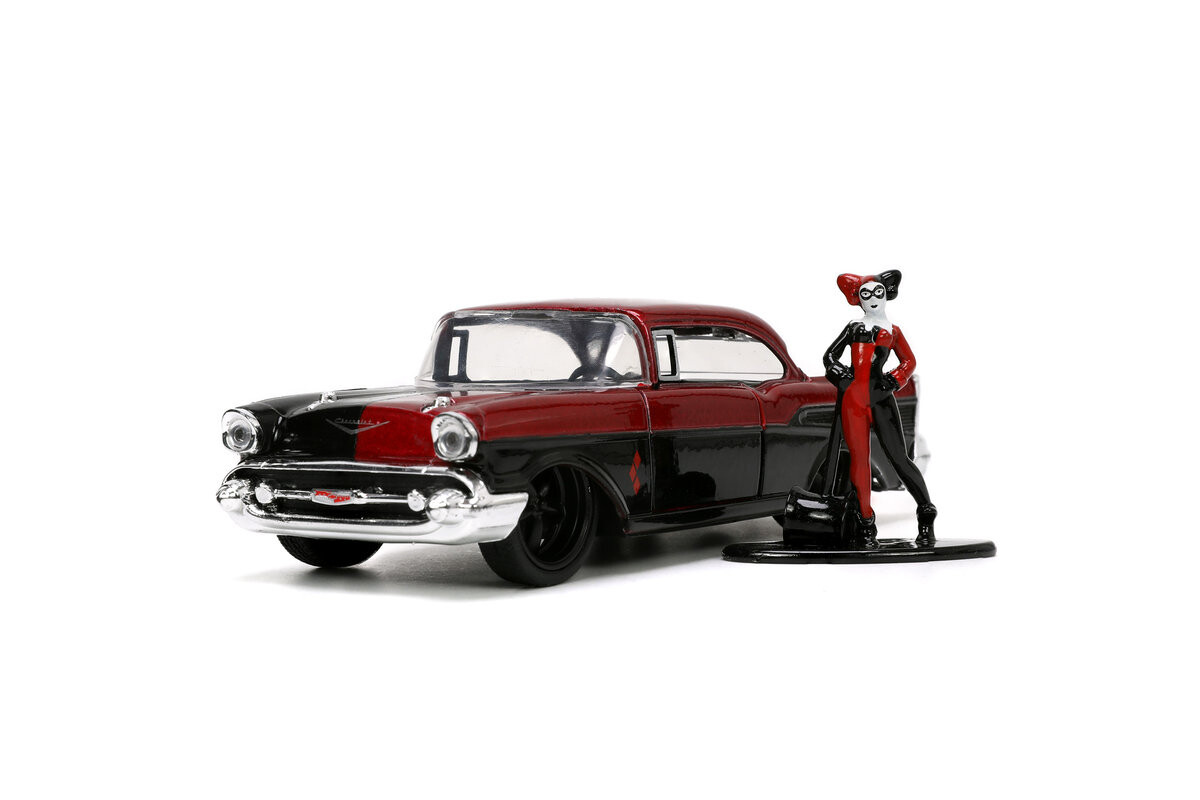 Модель автомобиля DC Comics 1/32 — Chevrolet Bel Air 1957 года (включая фигурку Харли Квинн) Jada
Модель автомобиля DC Comics 1/32 — Chevrolet Bel Air 1957 года (включая фигурку Харли Квинн) Jada