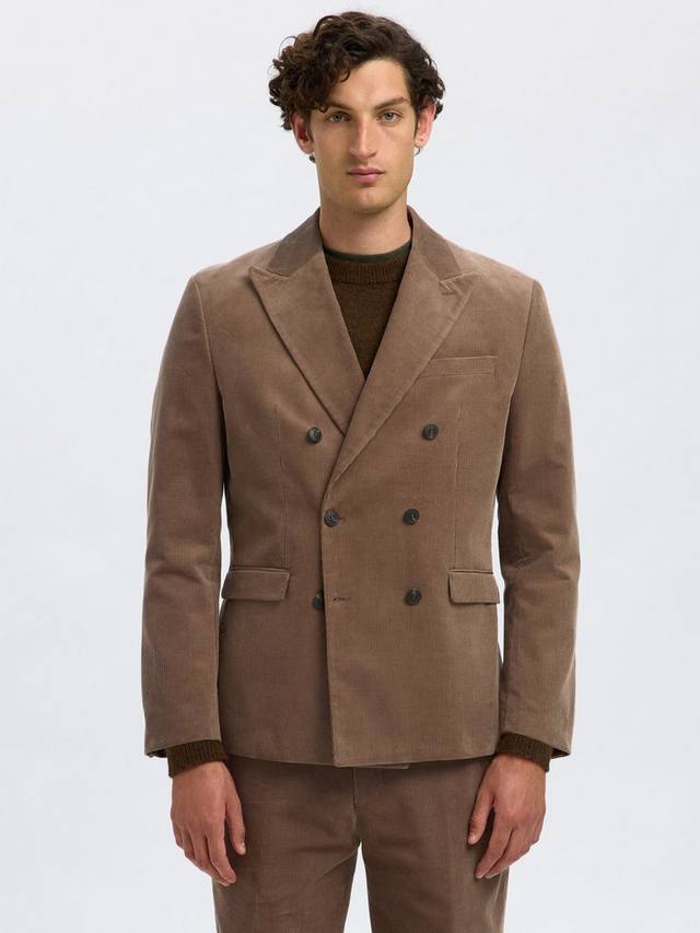 Приталенный пиджак Duca из хлопка с двойной застежкой Selected, Brownie
Приталенный пиджак Duca из хлопка с двойной застежкой Selected, Brownie