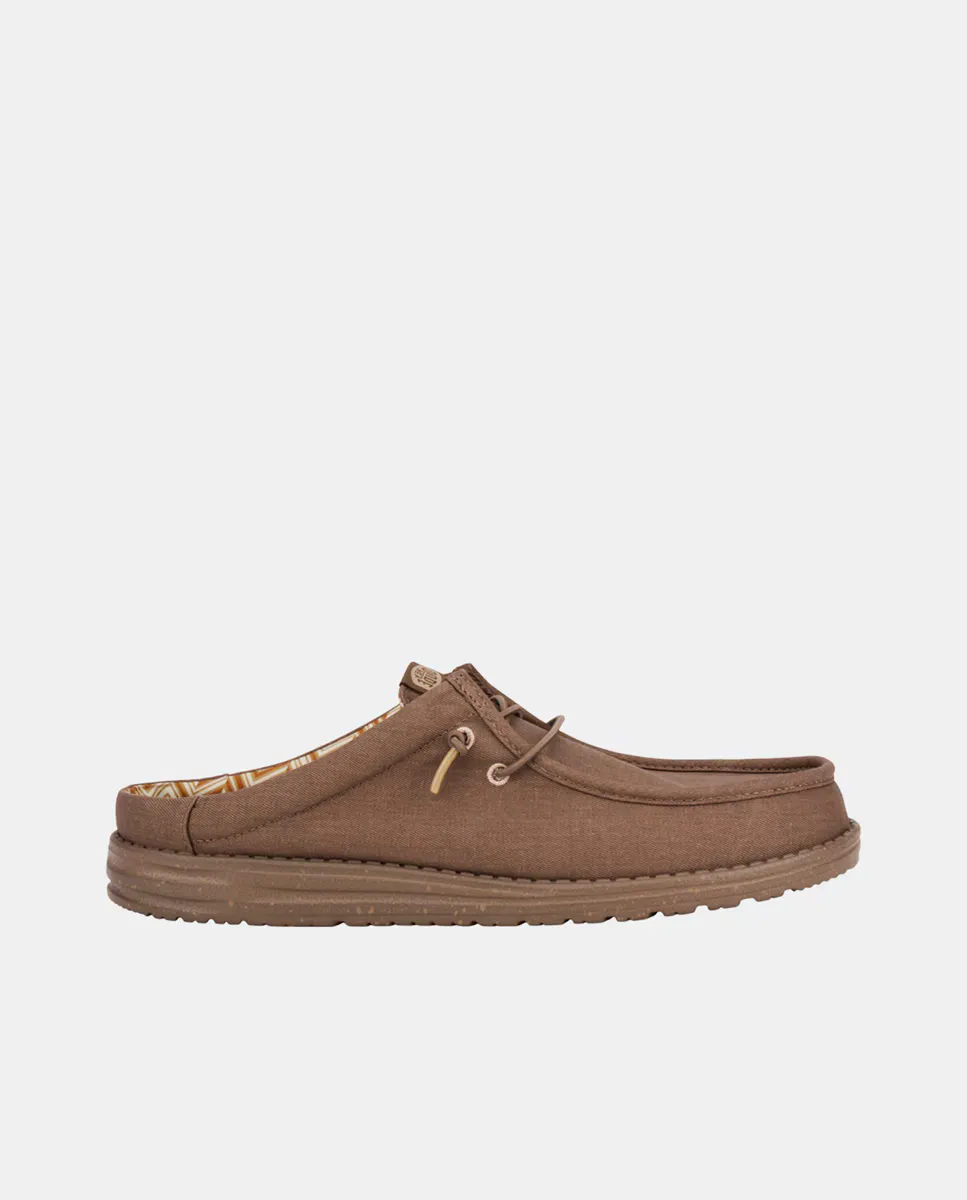 Мужские парусиновые сабо с эластичными шнурками HeyDude, коричневый
Мужские парусиновые сабо с эластичными шнурками HeyDude, коричневый