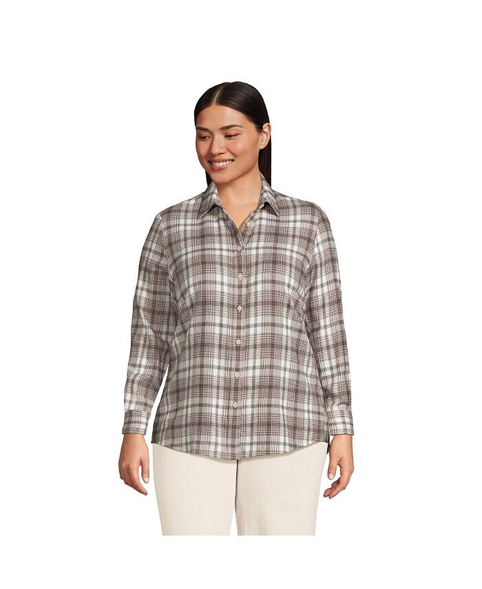 Женская фланелевая рубашка с длинным рукавом для бойфренда больших размеров Lands' End, цвет Alabaster vintage plaid
Женская фланелевая рубашка с длинным рукавом для бойфренда больших размеров Lands' End, цвет Alabaster vintage plaid