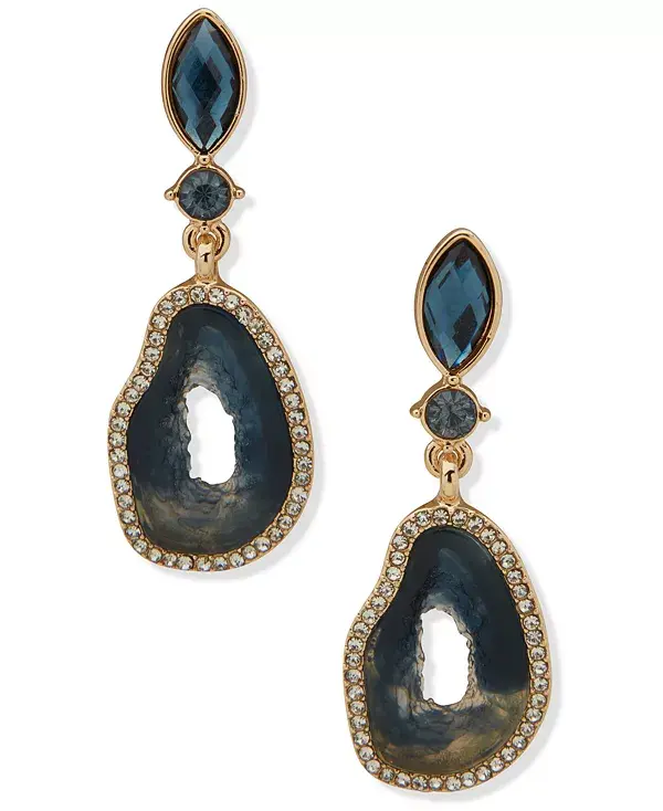 Серьги-Подвески из стекла и искусственного камня золотистого оттенка Lonna & Lilly, blue
Серьги-Подвески из стекла и искусственного камня золотистого оттенка Lonna & Lilly, blue