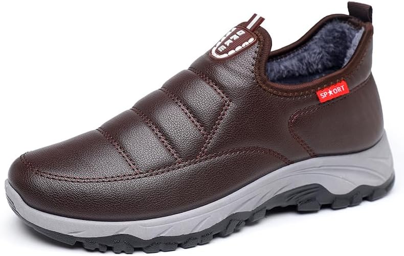 Мужские зимние ботинки водонепроницаемые, теплые снежные ботинки с мягким плюшевым утеплителем, высокие кроссовки с мягкой противоскользящей подошвой, повседневная обувь для активного отдыха и походов в холодную погоду Qacksv, коричневый
Мужские зимние ботинки водонепроницаемые, теплые снежные ботинки с мягким плюшевым утеплителем, высокие кроссовки с мягкой противоскользящей подошвой, повседневная обувь для активного отдыха и походов в холодную погоду Qacksv, коричневый