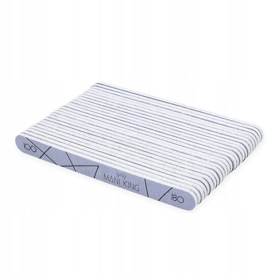Пилочка для ногтей Mani King прямая 100/180 Набор из 25 штук, ManiKing
Пилочка для ногтей Mani King прямая 100/180 Набор из 25 штук, ManiKing