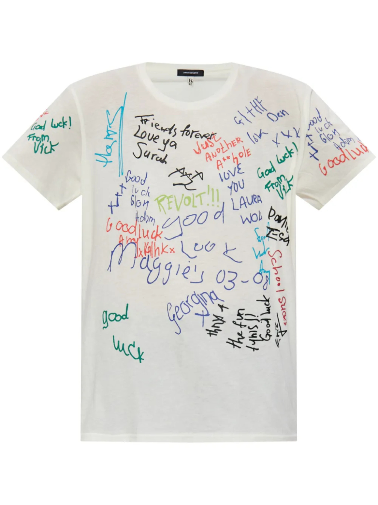 Футболка с текстовым принтом R13, белый
Футболка с текстовым принтом R13, белый