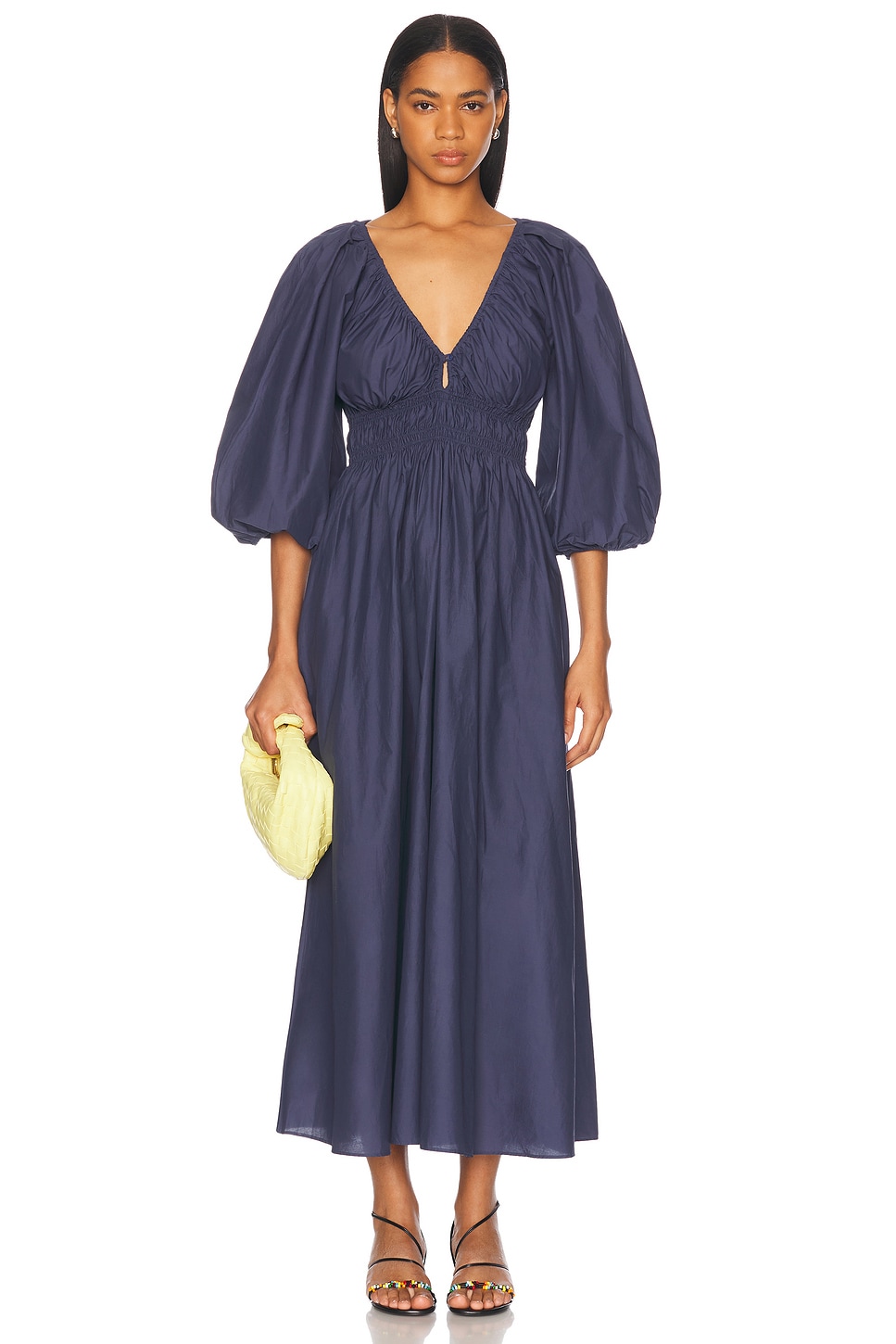 Платье с плиссировкой и глубоким вырезом на пуговицах Matteau, Dusk
Платье с плиссировкой и глубоким вырезом на пуговицах Matteau, Dusk