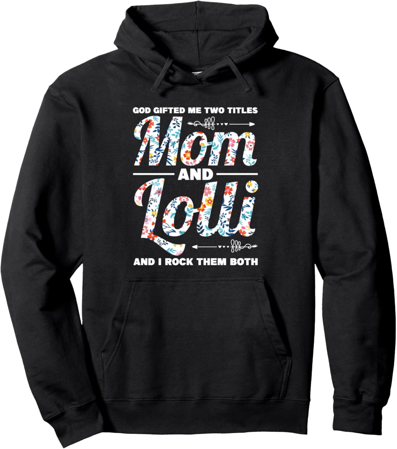 Боже, у меня два титула, мама и лолли-лолли худи Grandmom & Grandmother Gift Ideas, черный
Боже, у меня два титула, мама и лолли-лолли худи Grandmom & Grandmother Gift Ideas, черный