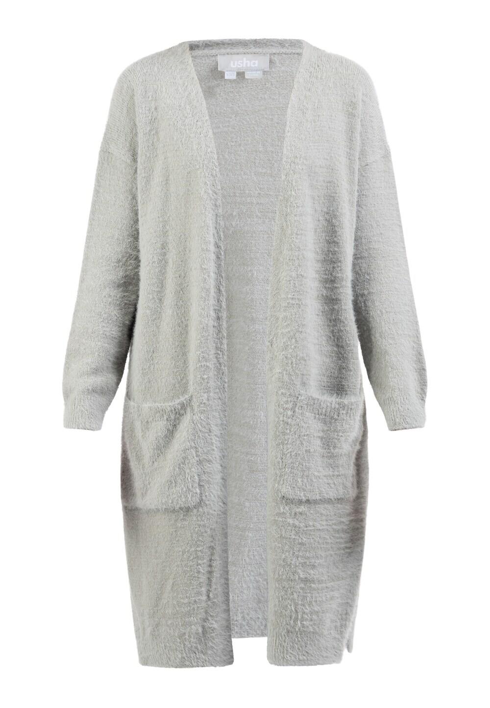 Вязаный кардиган Usha, серый
Вязаный кардиган Usha, серый