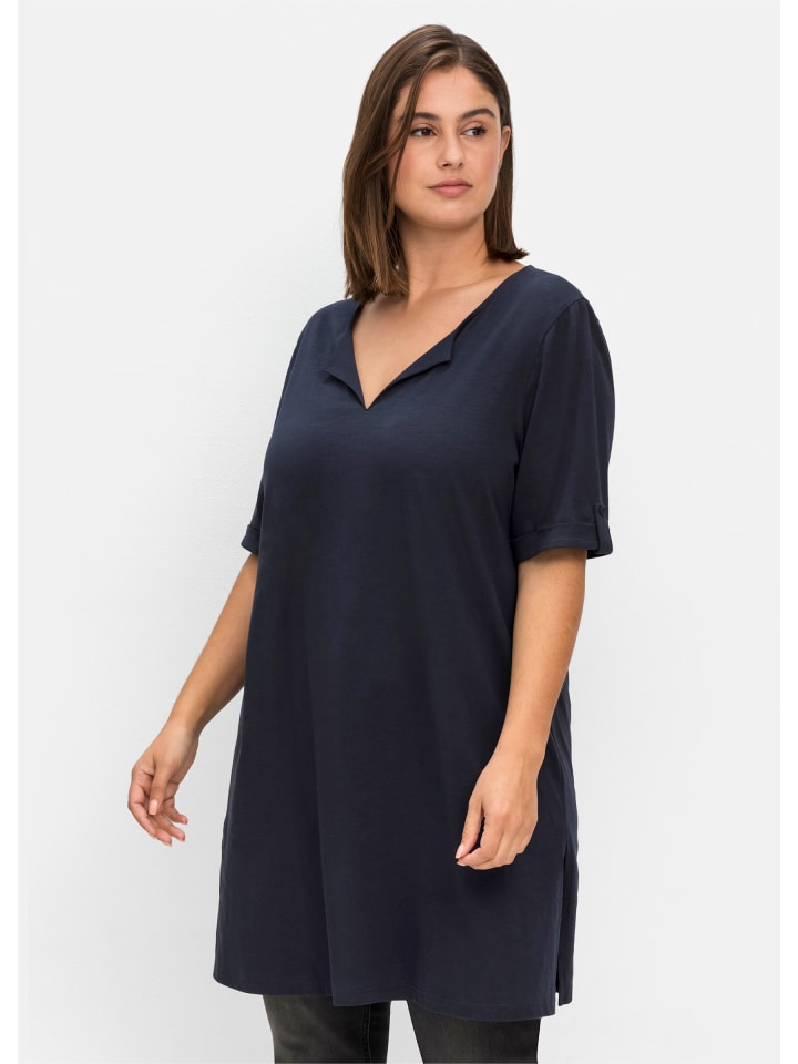 Футболка sheego, темно-синий 
Футболка sheego, темно-синий