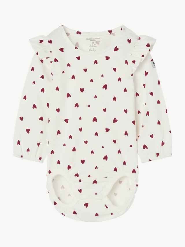 Детское боди из органического хлопка с принтом в виде сердца Polarn O. Pyret, цвет White/Red
Детское боди из органического хлопка с принтом в виде сердца Polarn O. Pyret, цвет White/Red