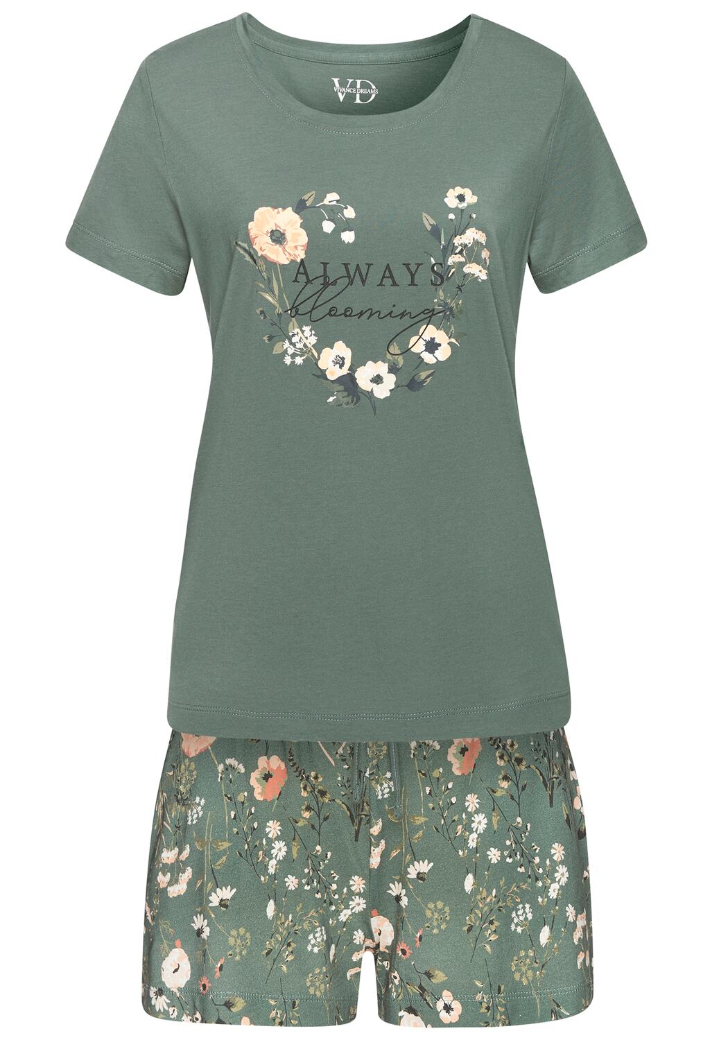 LASCANA Короткий пижамный комплект в цвете Jade
LASCANA Короткий пижамный комплект в цвете Jade