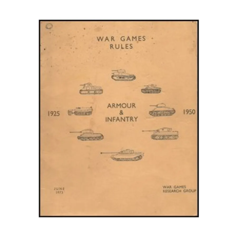 Правила военных игр — бронетехника и пехота 1925–1950 гг. (издание 1976 г.), War Games Rules (Wargames Research Group)
Правила военных игр — бронетехника и пехота 1925–1950 гг. (издание 1976 г.), War Games Rules (Wargames Research Group)