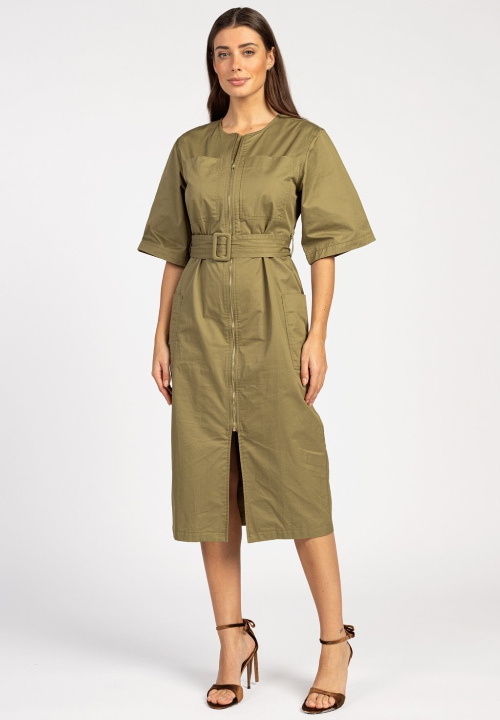 Платье-рубашка ELIN CO Aaiko, зеленый
Платье-рубашка ELIN CO Aaiko, зеленый