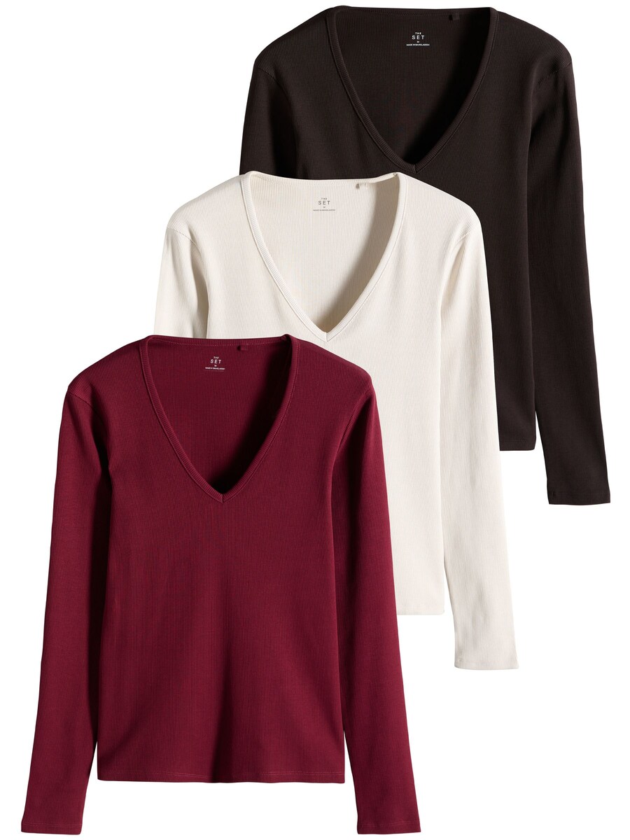 Рубашка The Set, Wine Red/Black/White
Рубашка The Set, Wine Red/Black/White