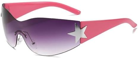 Модные солнцезащитные очки 2027 года для женщин и мужчин: стильные солнцезащитные очки-щитки, очки с обтекаемой формой, большие модные солнцезащитные очки без оправы MTZJH, Pink
Модные солнцезащитные очки 2027 года для женщин и мужчин: стильные солнцезащитные очки-щитки, очки с обтекаемой формой, большие модные солнцезащитные очки без оправы MTZJH, Pink