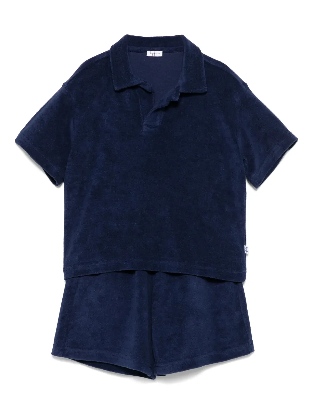 Махровый комплект из топа и шортов Il Gufo, синий
Махровый комплект из топа и шортов Il Gufo, синий