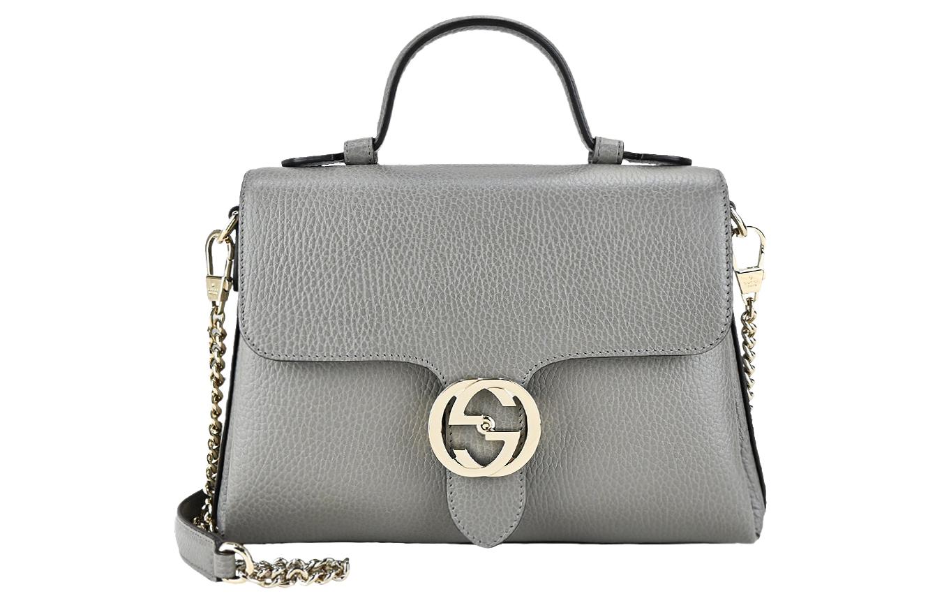 GUCCI Сумка-мессенджер из личиевой зерновой кожи через плечо женская серая
GUCCI Сумка-мессенджер из личиевой зерновой кожи через плечо женская серая