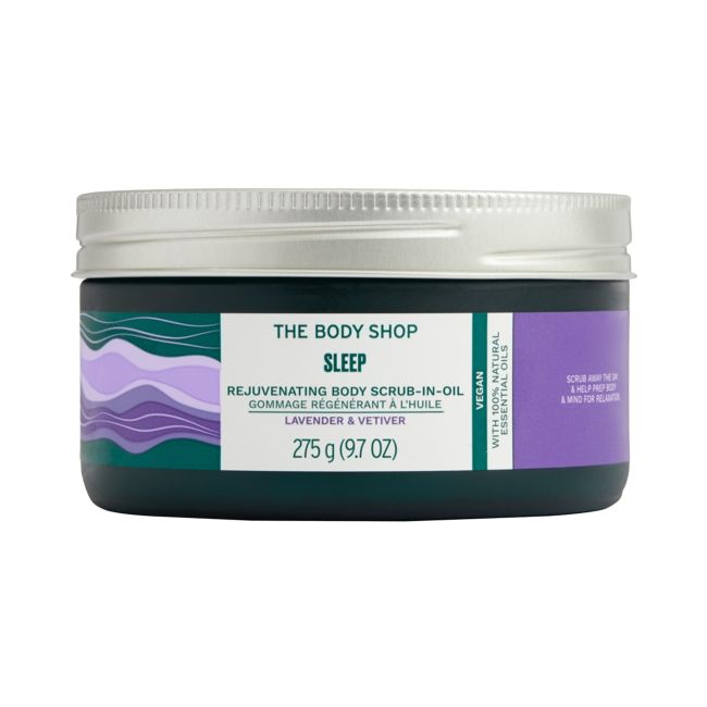 Омолаживающий скраб для тела с солью и маслом Sleep Lavender & Vetiver The Body Shop, 200 мл
Омолаживающий скраб для тела с солью и маслом Sleep Lavender & Vetiver The Body Shop, 200 мл