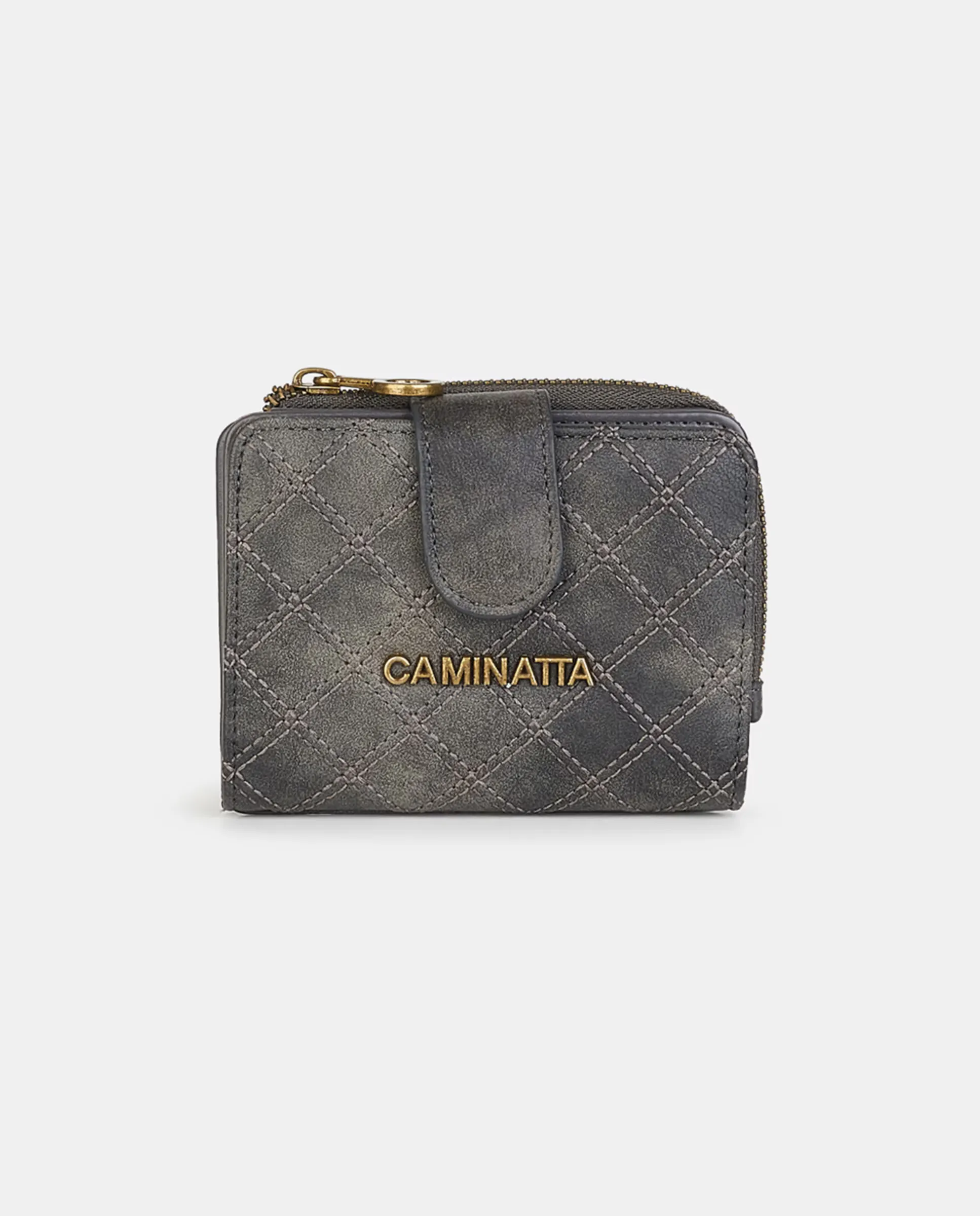 Кошелек на молнии с застежкой Caminatta, черный
Кошелек на молнии с застежкой Caminatta, черный