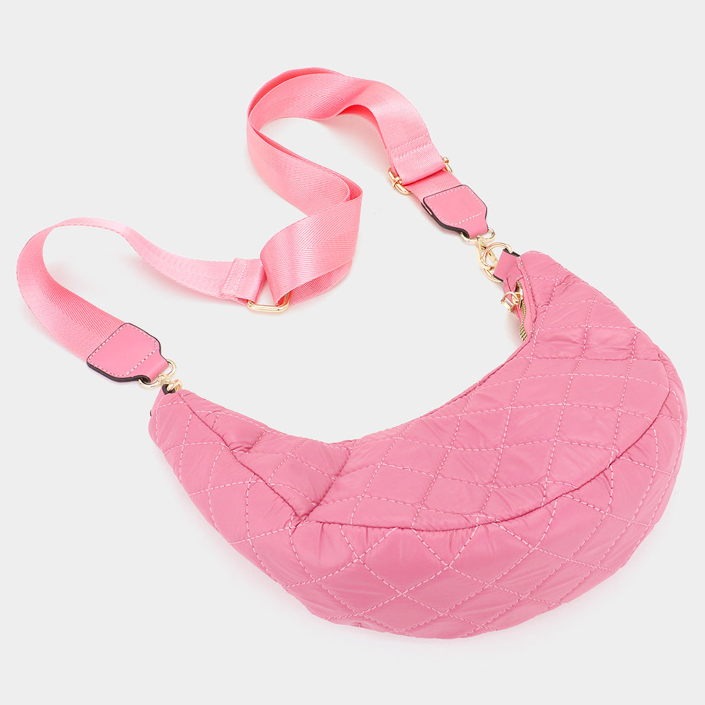Стеганая однотонная пуховая сумка через плечо FASHNZFAB, розовый
Стеганая однотонная пуховая сумка через плечо FASHNZFAB, розовый