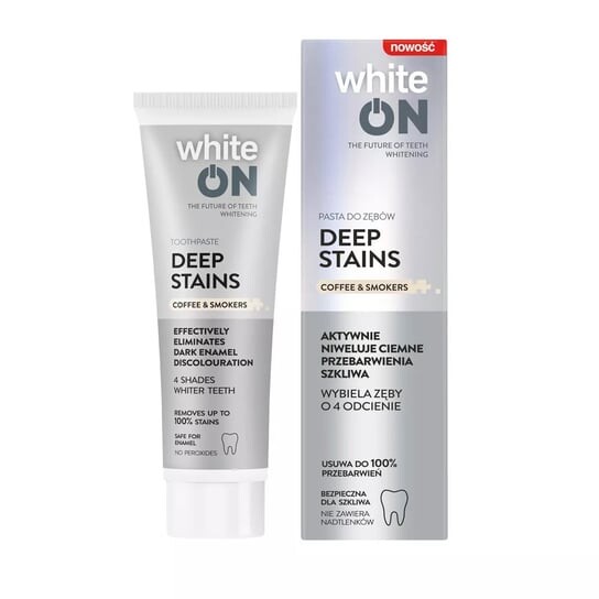 Зубная паста White On, глубокие пятна, 75 мл Tołpa
Зубная паста White On, глубокие пятна, 75 мл Tołpa