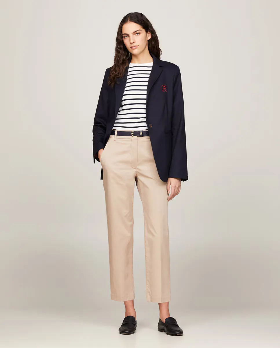 Женские узкие прямые брюки-чинос со средней посадкой Tommy Hilfiger, бежевый
Женские узкие прямые брюки-чинос со средней посадкой Tommy Hilfiger, бежевый