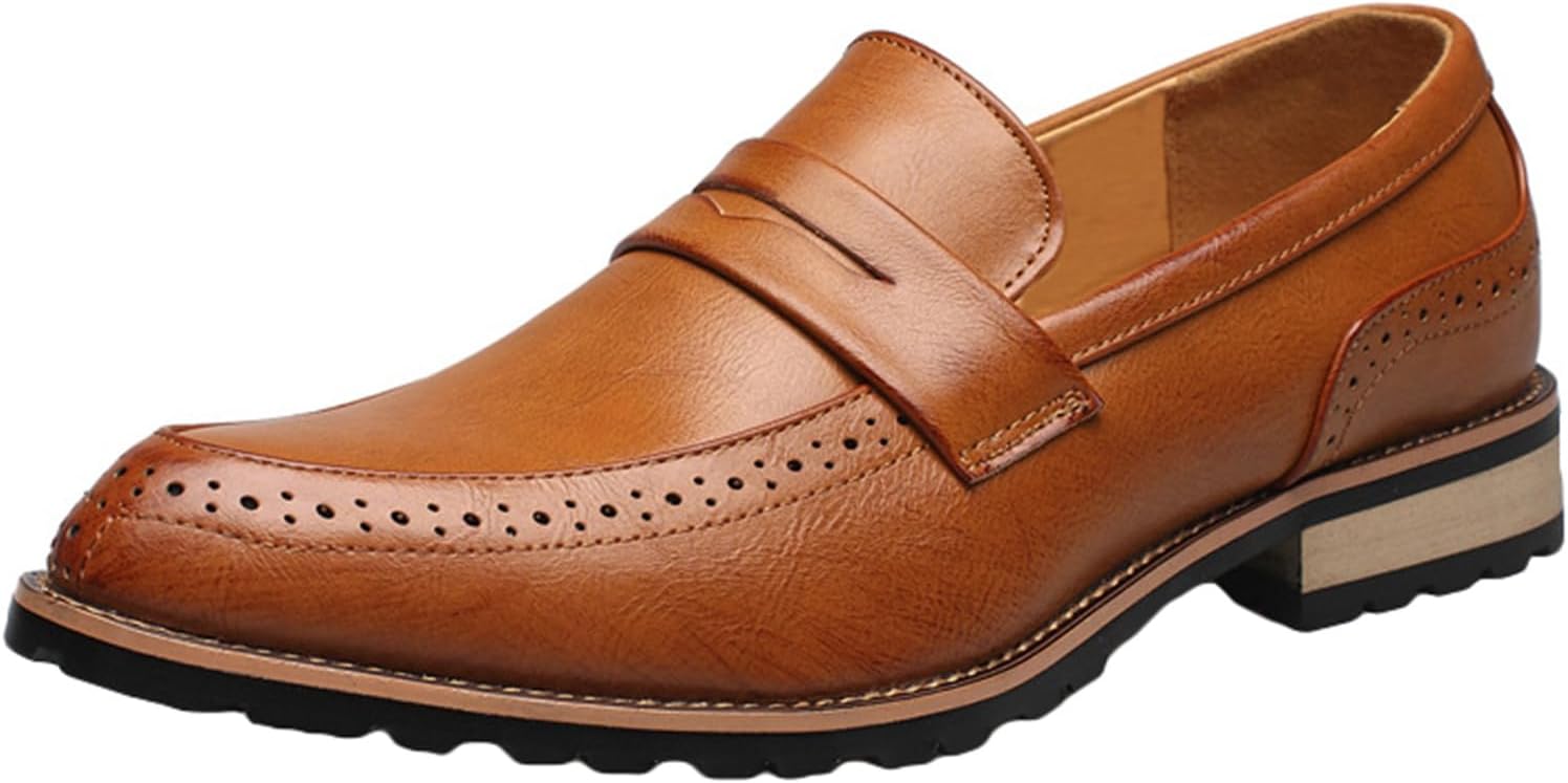 Мужские слипоны JiuQing, туфли броги, оксфорды с заостренным носком, повседневные деловые лоферы, желтый
Мужские слипоны JiuQing, туфли броги, оксфорды с заостренным носком, повседневные деловые лоферы, желтый