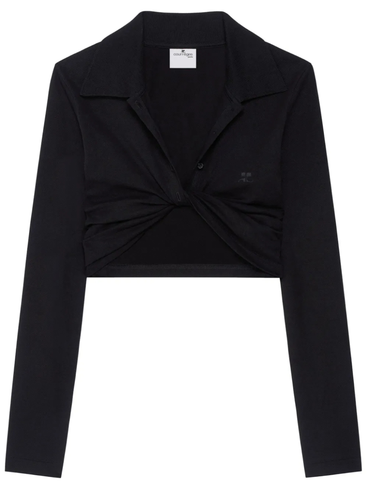 Топ Courrèges с перекрученной отделкой, черный
Топ Courrèges с перекрученной отделкой, черный