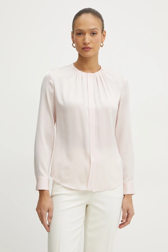 Шелковая рубашка Boss, розовый 
Шелковая рубашка Boss, розовый