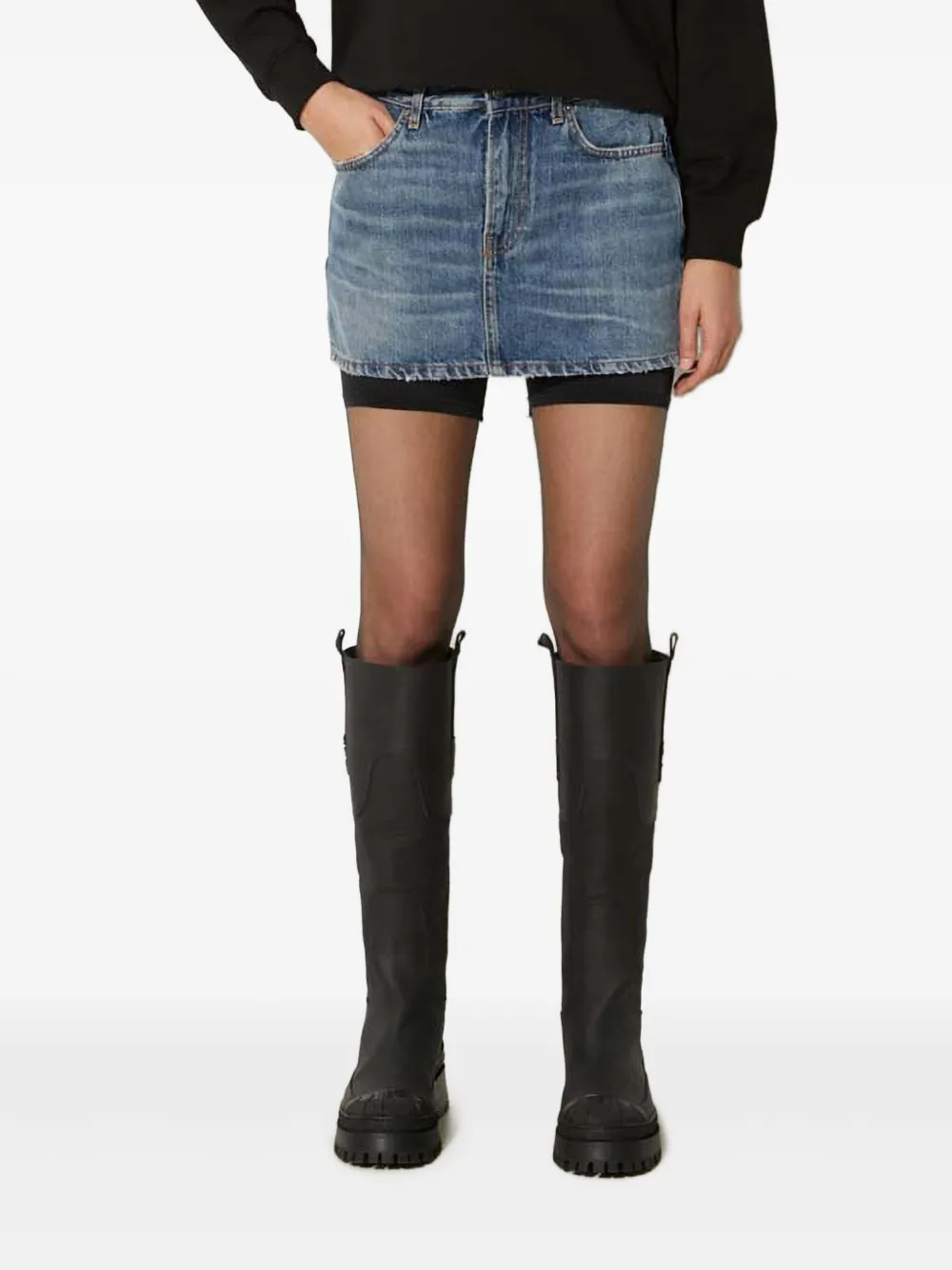 Джинсовая мини-юбка Fiorucci, синий
Джинсовая мини-юбка Fiorucci, синий