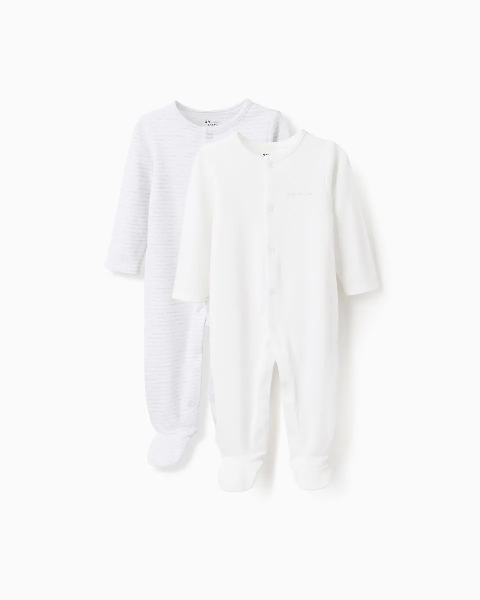 Набор из 2-х детских пижам для мальчика, 100% хлопок, в полоску/однотонные Zippy, белый
Набор из 2-х детских пижам для мальчика, 100% хлопок, в полоску/однотонные Zippy, белый