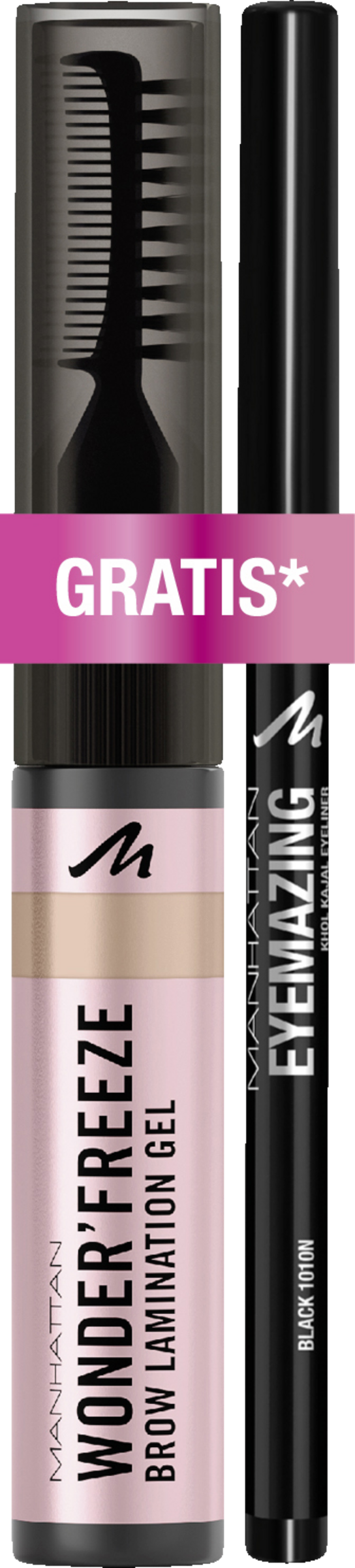 Гель для бровей Manhattan Wonder Freeze Brow Lamination Gel 002 Blonde & Eyemazing Kajal Eyeliner 1010N black
Гель для бровей Manhattan Wonder Freeze Brow Lamination Gel 002 Blonde & Eyemazing Kajal Eyeliner 1010N black