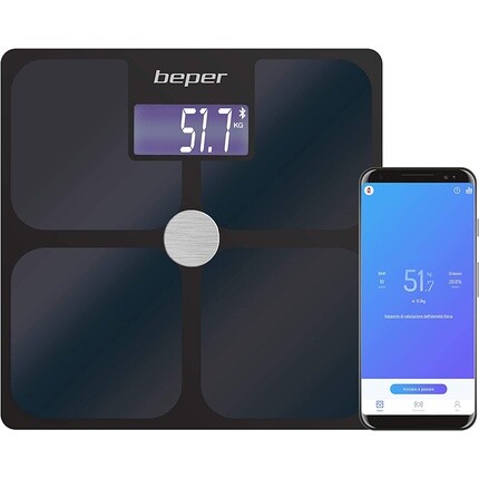 BEPER P303BIP050 Весы импеданса с приложением ScaleUp Bluetooth для iOS-Android 21 значения тела Неограниченное количество пользователей Статистические/исторические данные 180 кг Черный
BEPER P303BIP050 Весы импеданса с приложением ScaleUp Bluetooth для iOS-Android 21 значения тела Неограниченное количество пользователей Статистические/исторические данные 180 кг Черный