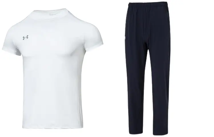 Повседневная спортивная одежда для мужчин, белый + темно-синий Under Armour, белый/темно-синий
Повседневная спортивная одежда для мужчин, белый + темно-синий Under Armour, белый/темно-синий