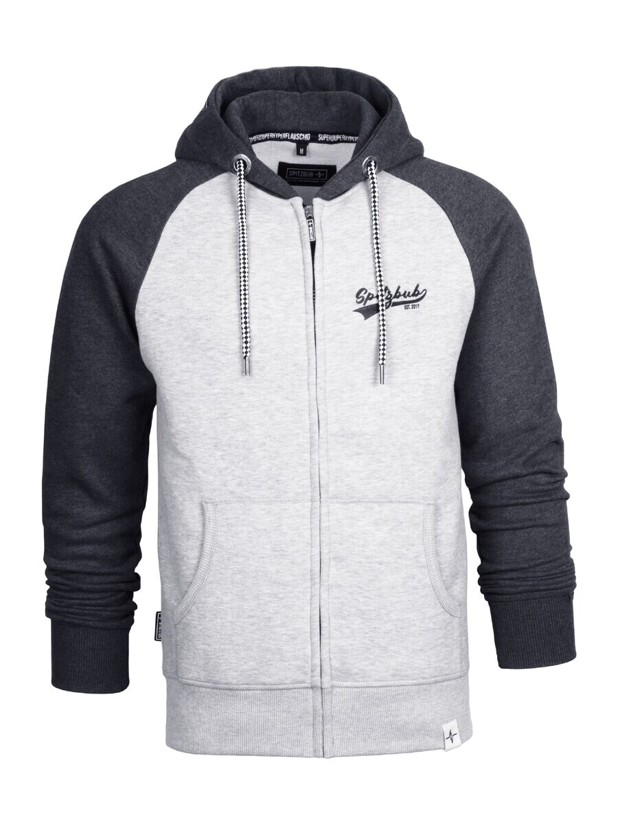 Худи на молнии Spitzbub, серый 
Худи на молнии Spitzbub, серый