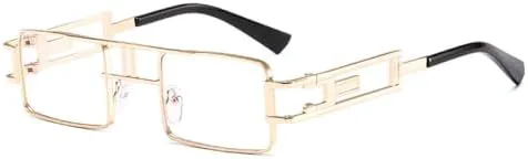 Солнцезащитные очки прямоугольной формы 2027 года для женщин и мужчин, маленькие, черные, в стиле стимпанк, с защитой от ультрафиолета UV400 MTZJH, C10 Gold Clear
Солнцезащитные очки прямоугольной формы 2027 года для женщин и мужчин, маленькие, черные, в стиле стимпанк, с защитой от ультрафиолета UV400 MTZJH, C10 Gold Clear