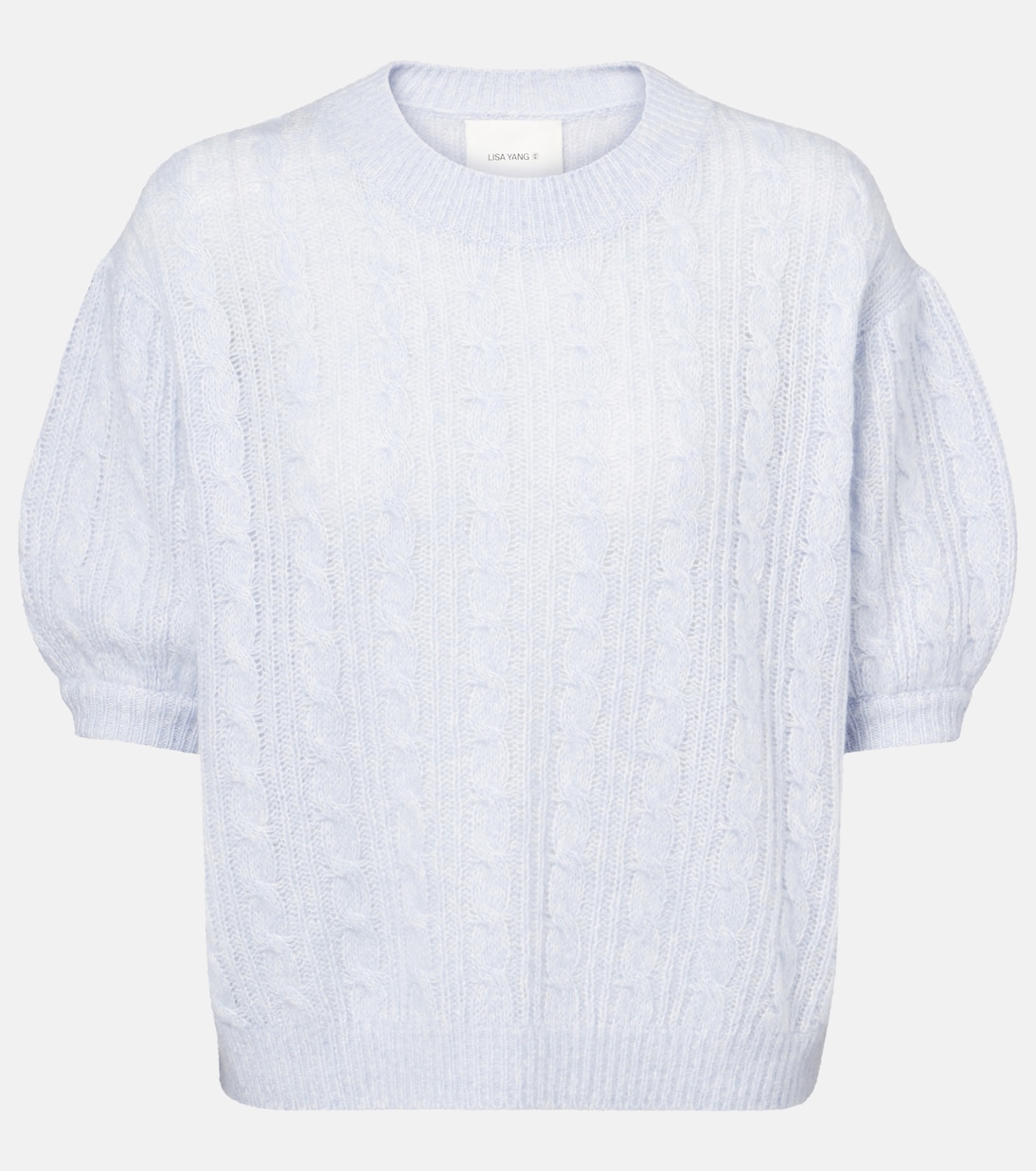 Свитер из кашемира и шелка с косой вязкой Kenzie Lisa Yang, Sea Breeze
Свитер из кашемира и шелка с косой вязкой Kenzie Lisa Yang, Sea Breeze