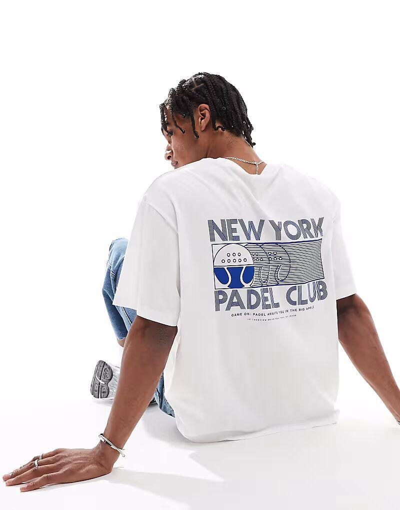 Футболка Jack & Jones свободного кроя с принтом на спине в стиле «падл» белого цвета
Футболка Jack & Jones свободного кроя с принтом на спине в стиле «падл» белого цвета