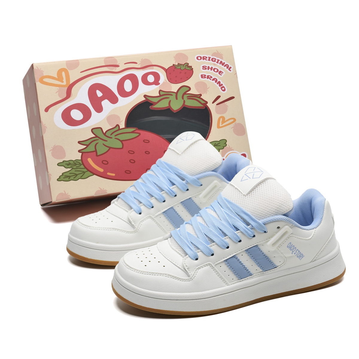 OAOQ Увеличение высоты амортизации устойчивые к истиранию легкие нескользящие низкие скейтборд кроссовки унисекс белый светло-голубой, цвет White Light Blue
OAOQ Увеличение высоты амортизации устойчивые к истиранию легкие нескользящие низкие скейтборд кроссовки унисекс белый светло-голубой, цвет White Light Blue