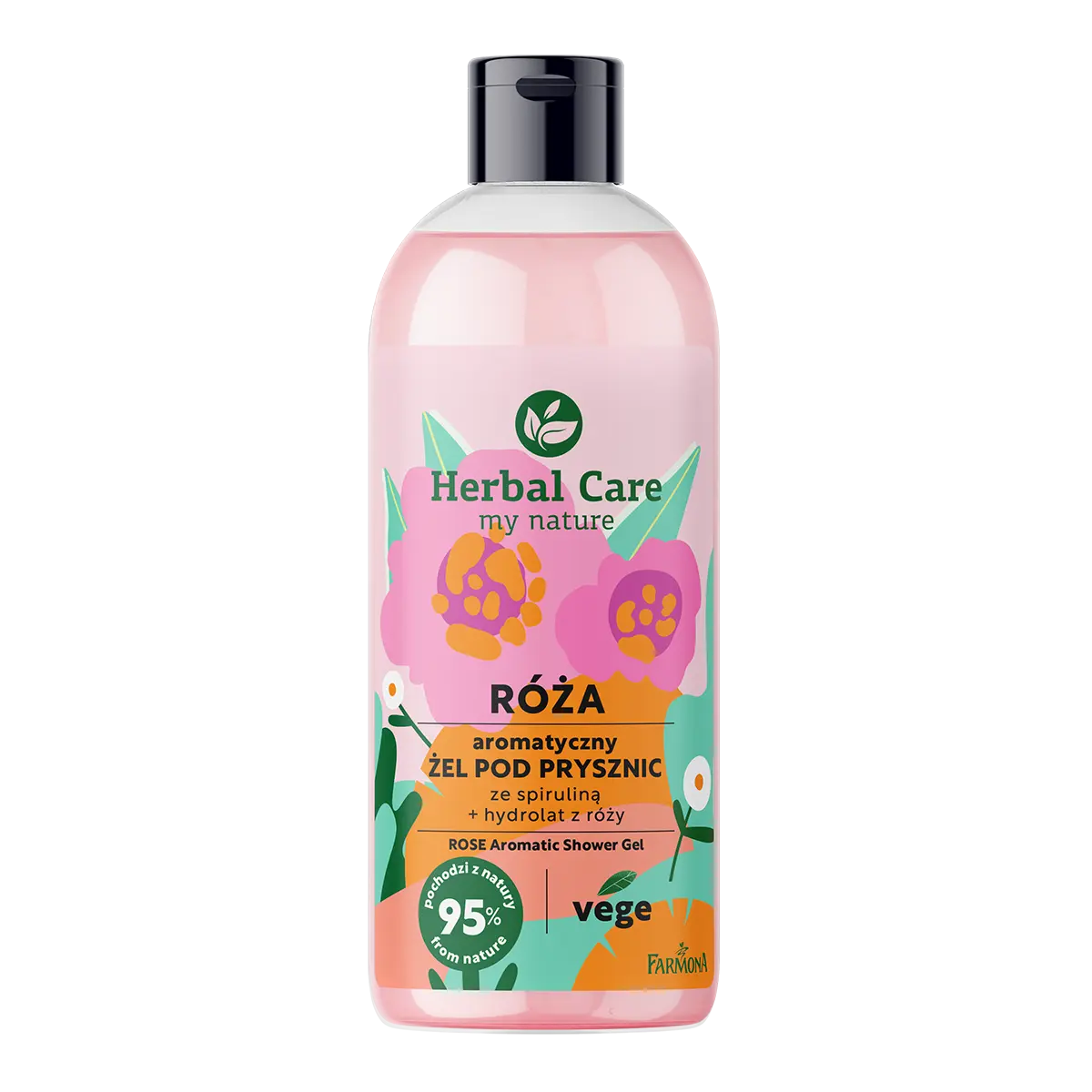 Ароматный гель для душа со спирулиной Herbal Care Róża, 500 мл
Ароматный гель для душа со спирулиной Herbal Care Róża, 500 мл