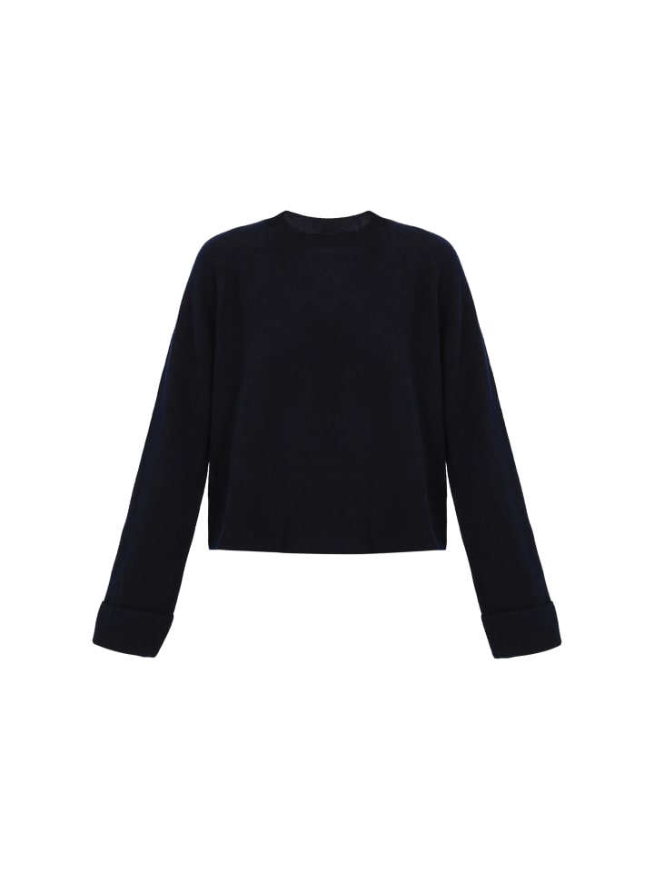 Женский свитер темно-синего цвета DreiMaster
Женский свитер темно-синего цвета DreiMaster